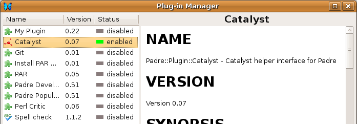 Padre's Plugin Manager